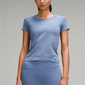 Women's Blue Lululemon Race Length Top